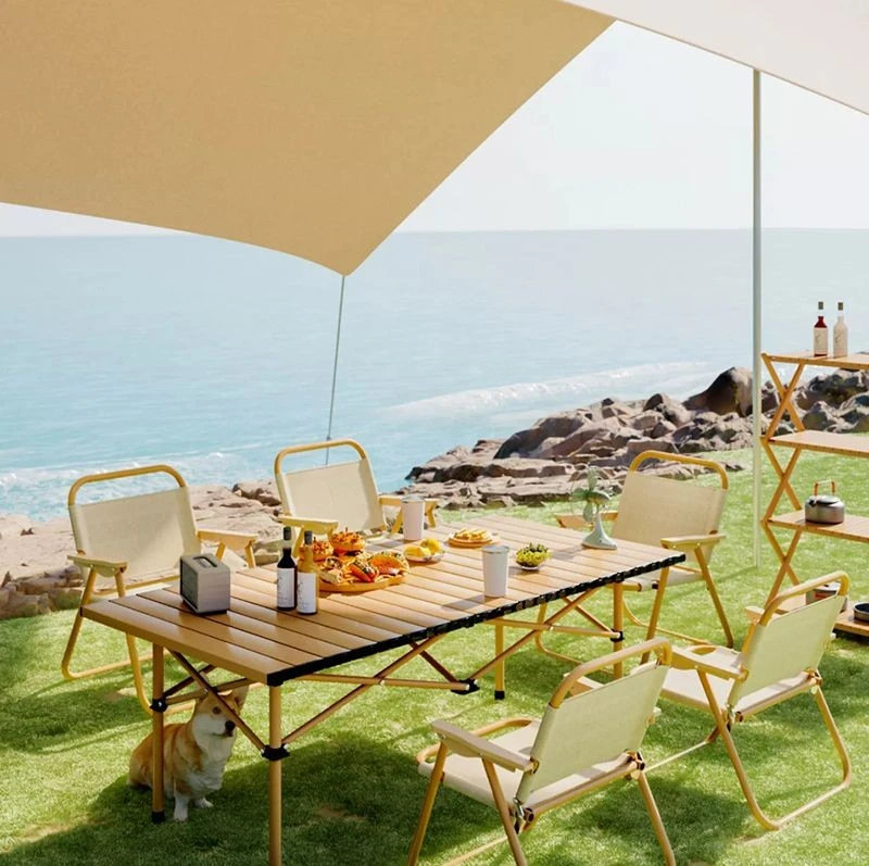 Roll Up Camping Table in A Bag high quality